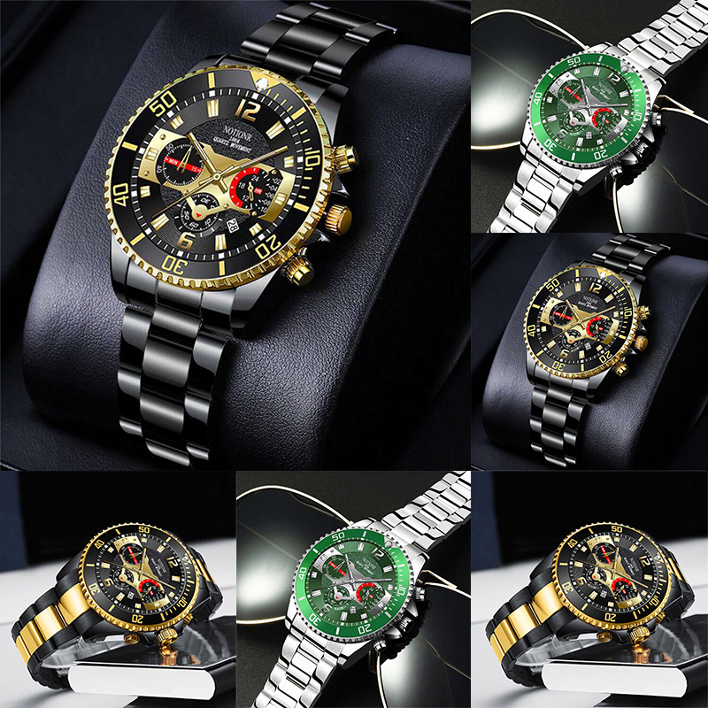 ZZ Classic Mens Steel Watches Luminous Waterproof Date Quartz Wrist Watch - Image 12