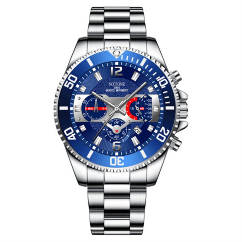 ZZ Classic Mens Steel Watches Luminous Waterproof Date Quartz Wrist Watch - Image 4