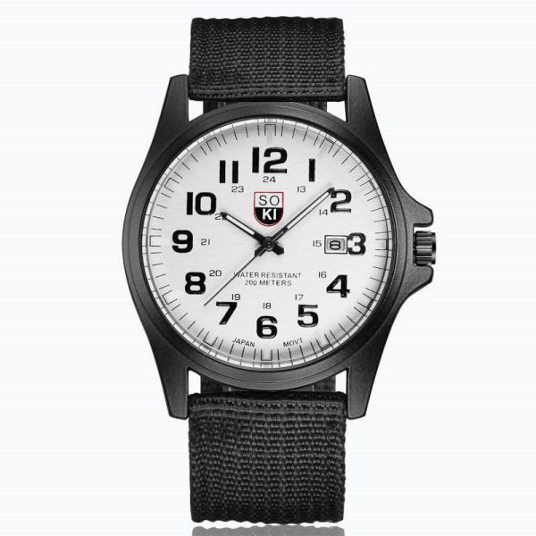 ZZ Men’s Military Date Quartz Analog Army Casual Dress Wrist Watches Canvas - Image 5