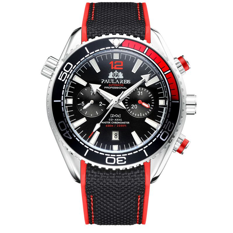 ZGAutomatic Mechanical Luminous Canvas Rubber Band Men's Watch - Image 4