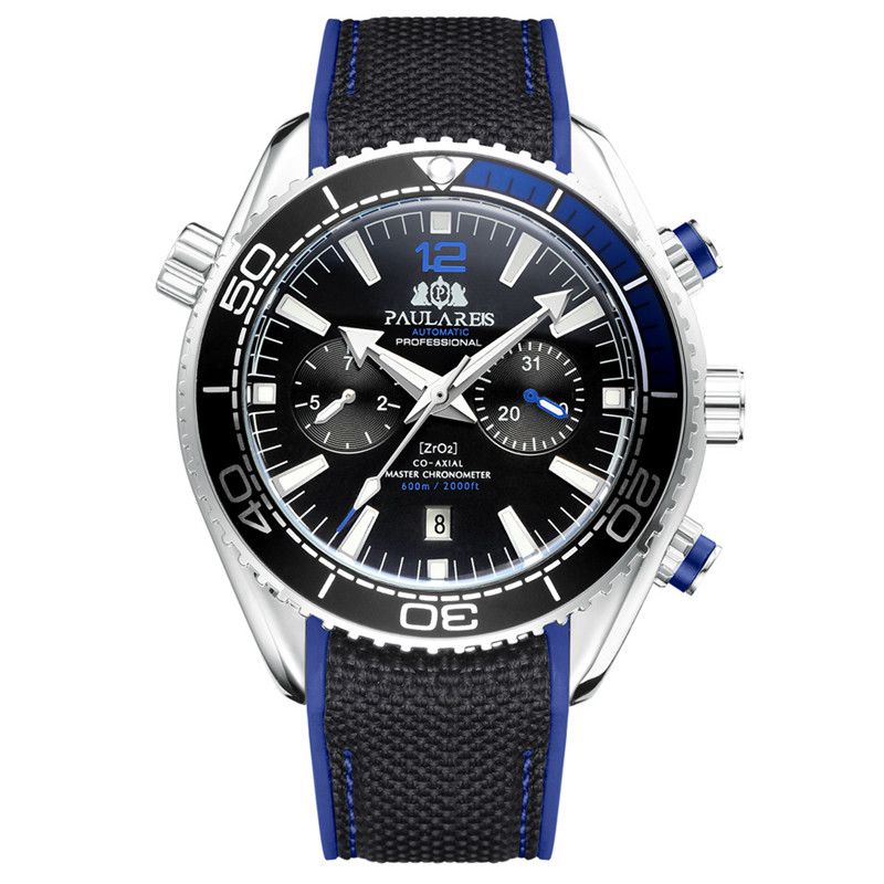 ZGAutomatic Mechanical Luminous Canvas Rubber Band Men's Watch - Image 6