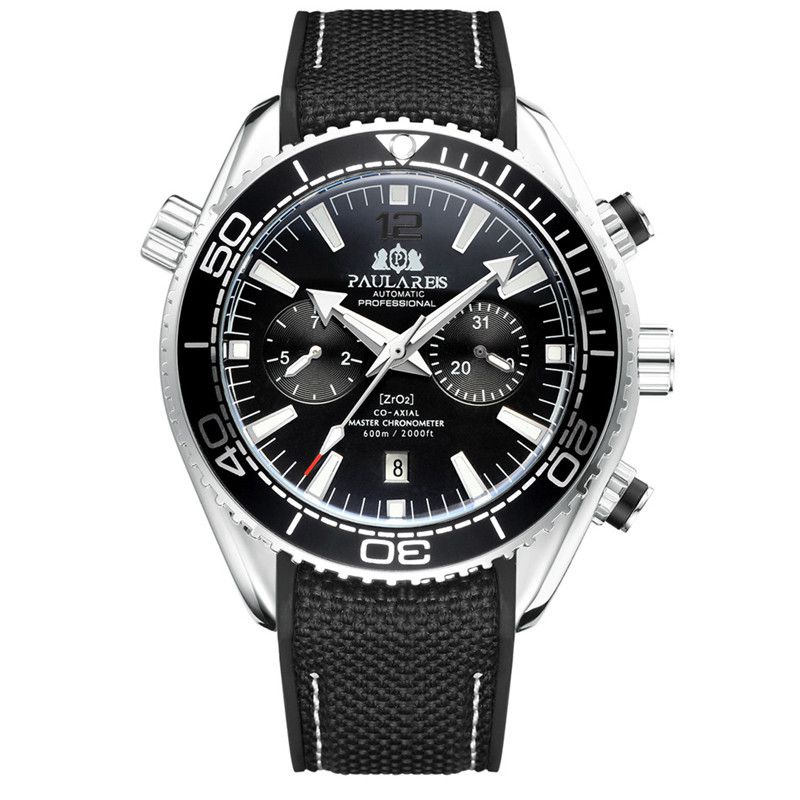 ZGAutomatic Mechanical Luminous Canvas Rubber Band Men's Watch - Image 7