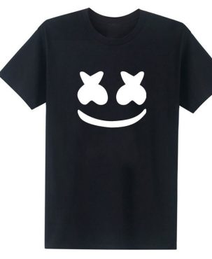 Men's T-shirt Cotton Candy Smiley Face Pattern Printed Casual Short Sleeve Men's T-shirt