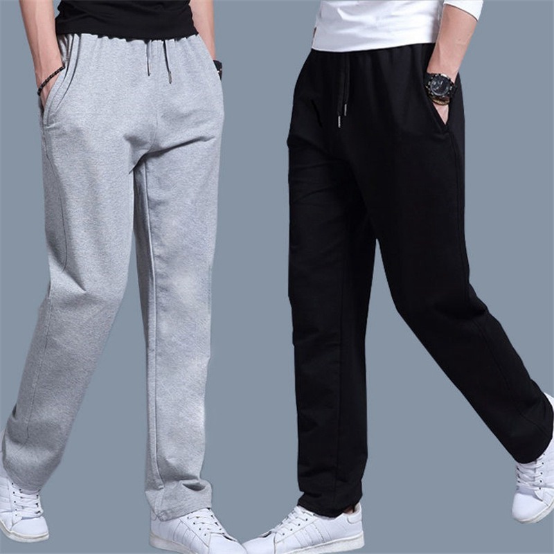 Trousers Sports Pants Men's Loose Straight Men's Summer Casual Pants Men's Pants Men's Sweatpants Workwear Pants Men's Fleece-Lined - Image 9