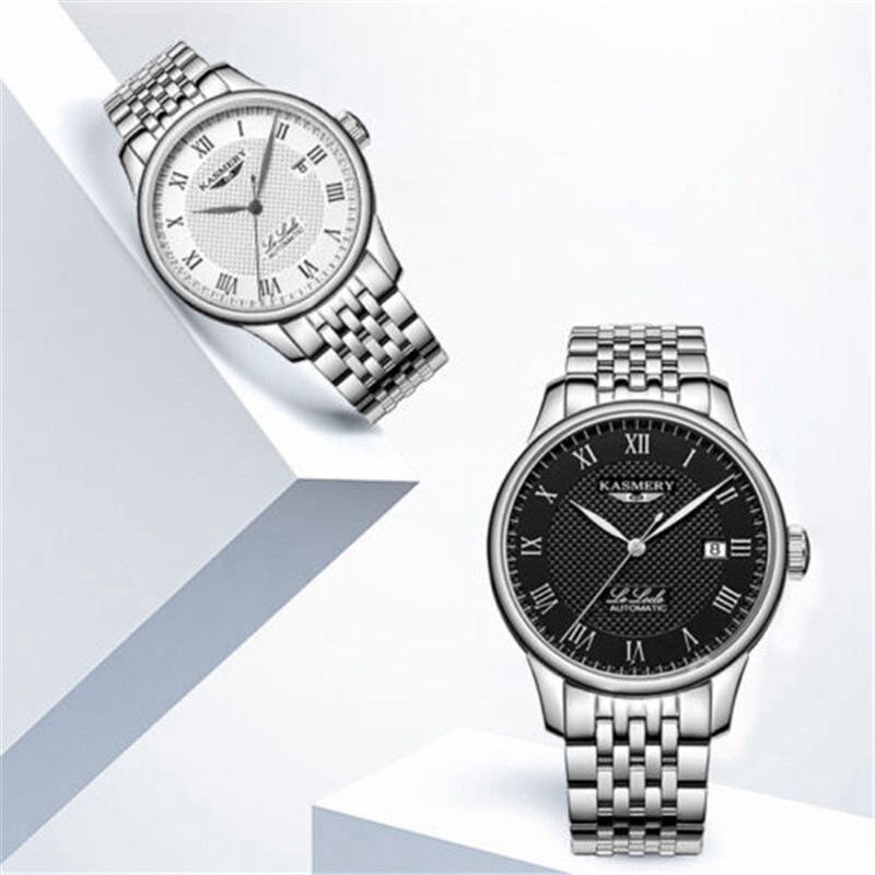 ZZ Men's Watch Swiss Mechanical Watch Automatic Solid Steel Belt Business Men's