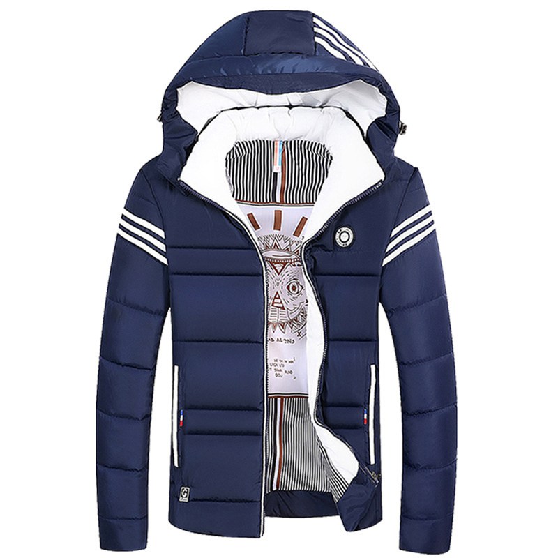 Factory Direct Supply Cross-Border Men's Clothing Winter Men's Cotton-Quilted Coat Thickened Short Cotton Coat Male Youth Thermal Cotton Coat Jacket Male