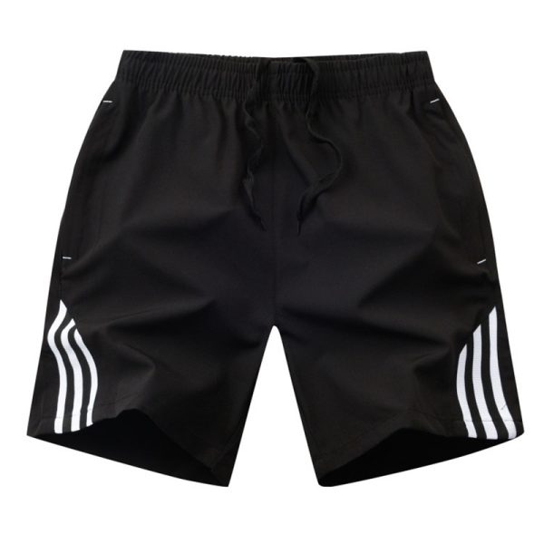 Summer New Sports Shorts Youth Casual Elastic Band Three Bars Large Size Quick-Dry Pants