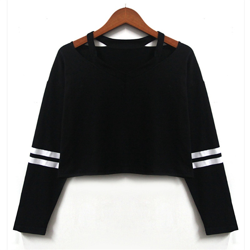 Real Shot European and American Aa Style V-neck Two Bars Printing Short-Sleeved T-shirt Multicolor