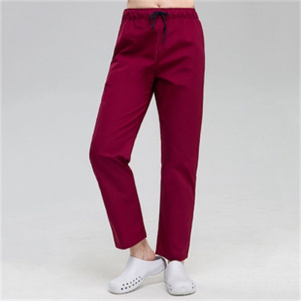 Nurse Pants Elastic Waistband Tether Dental Dentist Pants Nurses' Uniform plus Size Lab Work Pants - Image 3