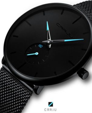 ZZ【30m waterproof】Men Quartz Sport Ultra-Thin Stainless Steel Watch watches Mens