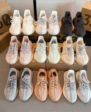 Adidas Yeezy Boost 350 V2  Running Trainers Lace up Athletic Fitness Sneakers AD350V2-2