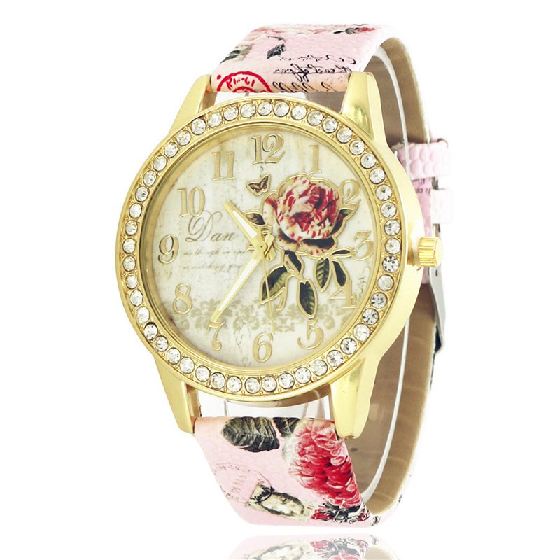 ZZ Ladies Girls Watch Crystal Quartz Womens Analogue Dress Leather Casual Gift - Image 3