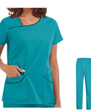 Amazon Operating Room Short Sleeve Hand Washing Suit Female Skin Management Nurses' Uniform Surgeon Disposable Protective Coveralls Work Clothes Female