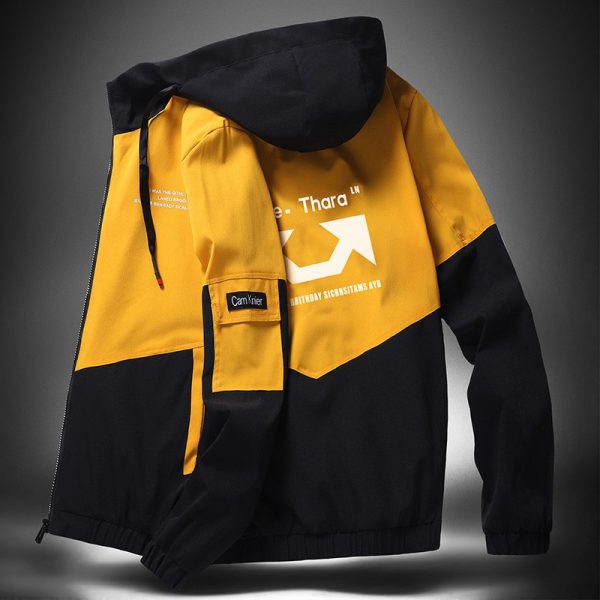 Jacket Men's Coat Spring and Autumn 2024 New Korean Style Slim Fit Casual Youth Student Hooded Men's Top Clothing - Image 4