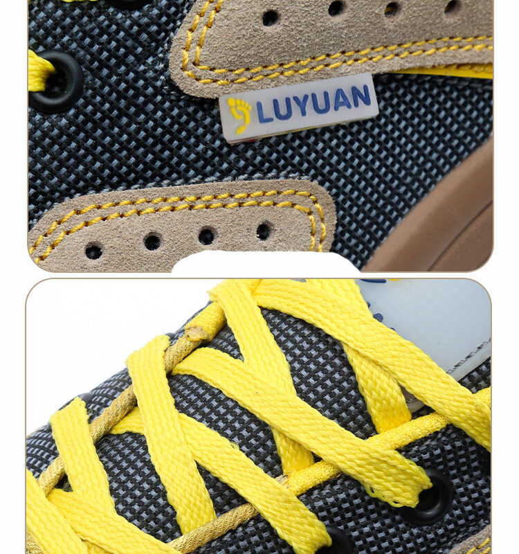 Labor Protection Shoes Men Steel Baotou Breathable Work Shoes Anti Slip Wear