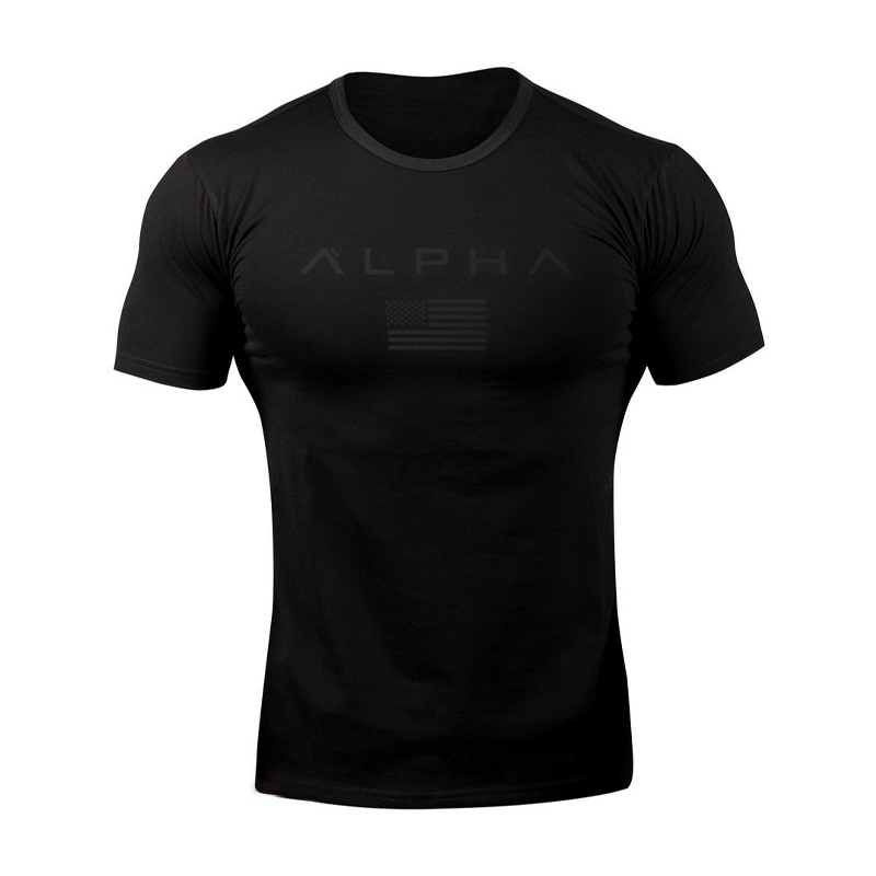 Muscle Doctor European and American Summer round Neck Casual Sports T-shirt Men's Short Sleeve Fitness Running Training Wear Factory Wholesale - Image 4