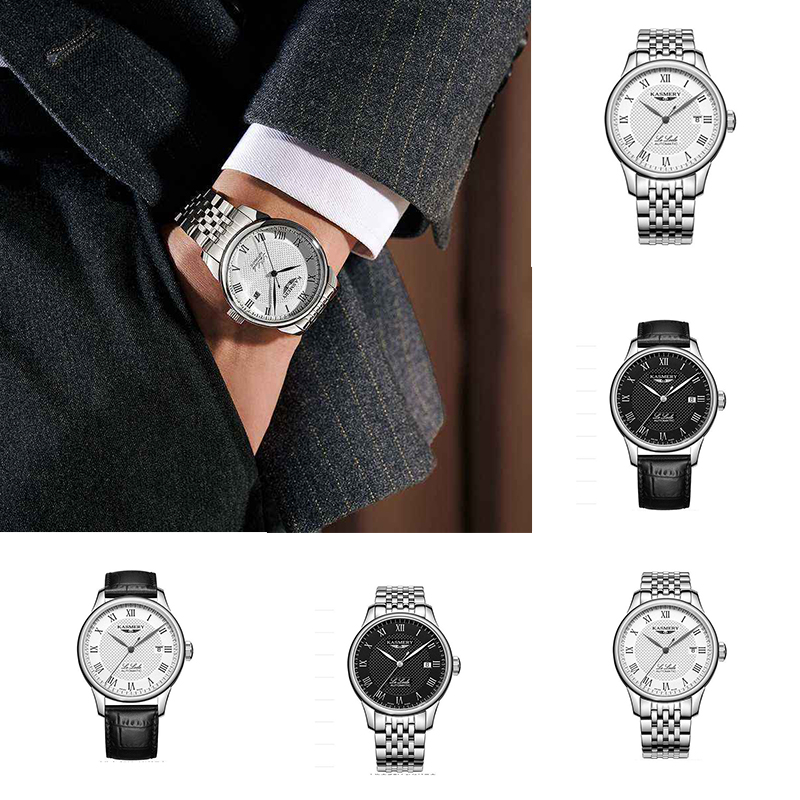 ZZ Men's Watch Swiss Mechanical Watch Automatic Solid Steel Belt Business Men's - Image 14