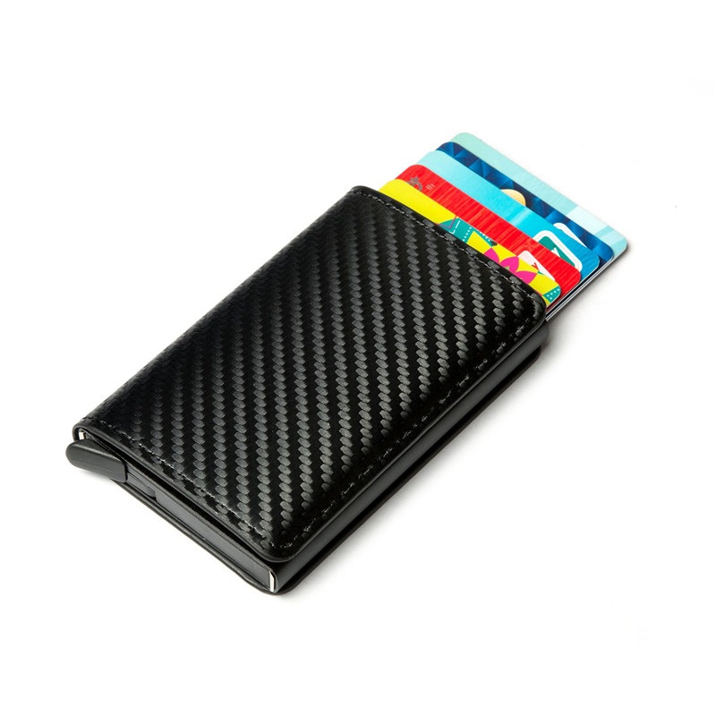 2024 Credit Card Holder Wallet Men Women RFID Aluminium Bank Cardholder Case Vintage Leather Wallet with Money Clips - Image 5