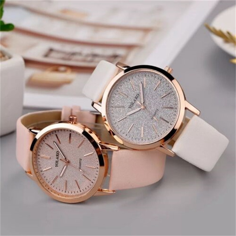 ZZ Womens Ladies Watches Wrist Watch Snow Analogue Quartz Fashion Leather Strap