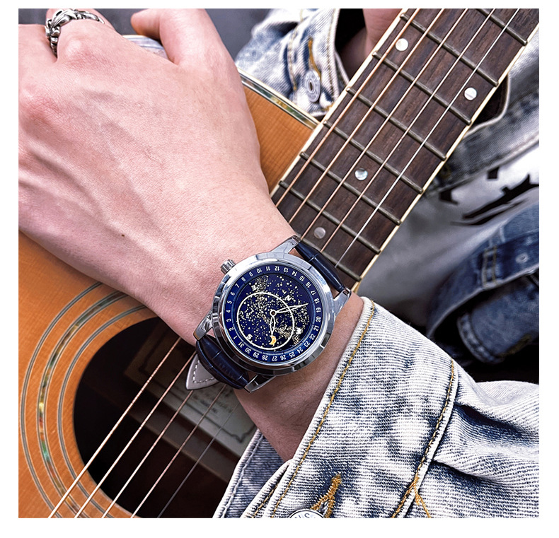 Men's Rotating Starry Sky Automatic Mechanical Watch Luminous Business Fashion - Image 8
