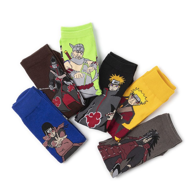 2PC Cartoon Socks Ninja Cotton Cartoon Socks Cotton Man Manufacturer Women's Cross-Border Socks Trendy Socks TV Wholesale Anime Men's Socks - Image 8