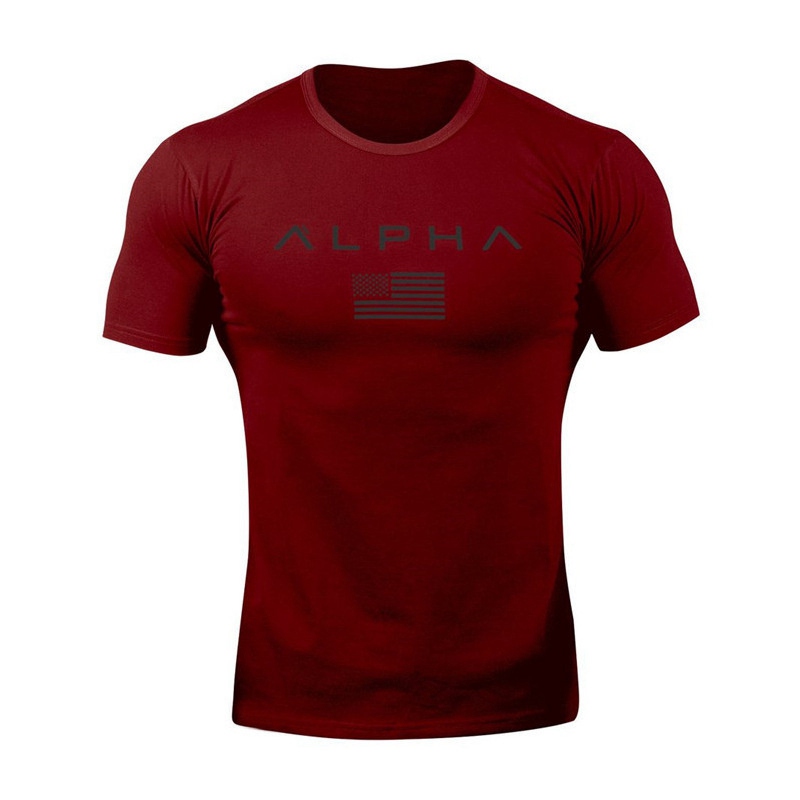 Muscle Doctor European and American Summer round Neck Casual Sports T-shirt Men's Short Sleeve Fitness Running Training Wear Factory Wholesale - Image 8