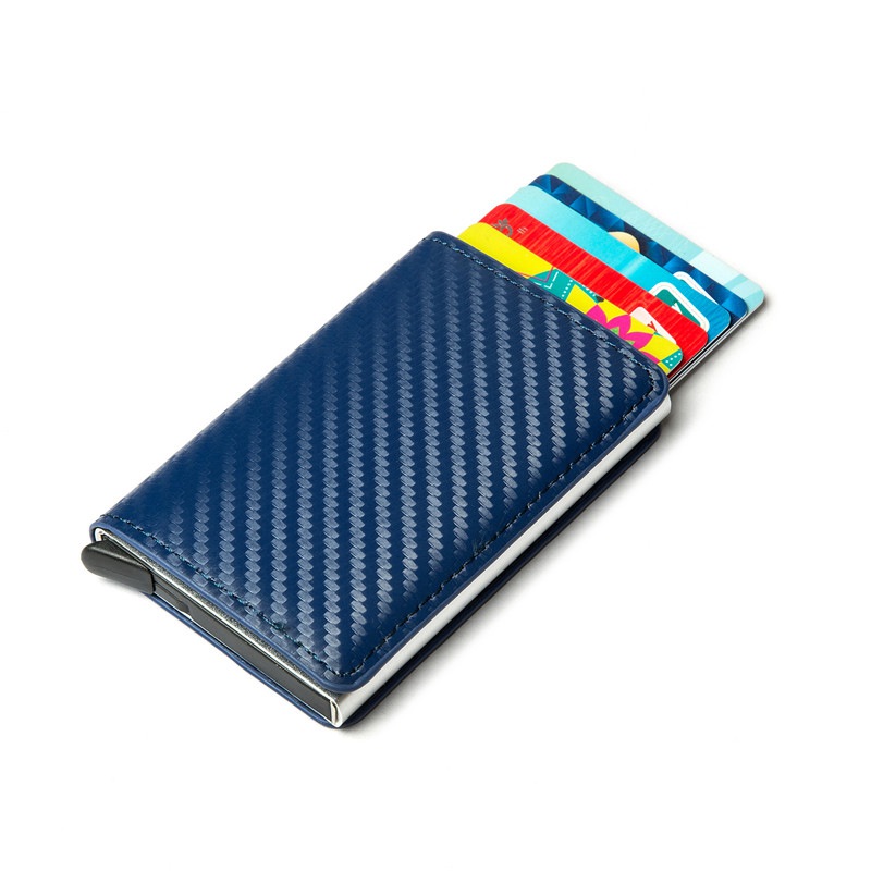 2024 Credit Card Holder Wallet Men Women RFID Aluminium Bank Cardholder Case Vintage Leather Wallet with Money Clips - Image 10