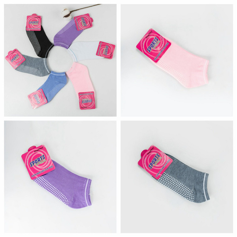 Yoga Socks Sports Gym Non Slip Ballet Exercise Grip Cotton Pilates For Women - Image 18