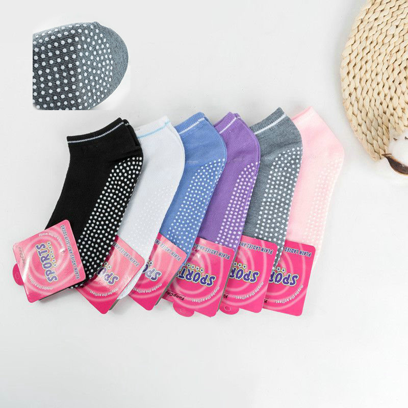 Yoga Socks Sports Gym Non Slip Ballet Exercise Grip Cotton Pilates For Women - Image 21