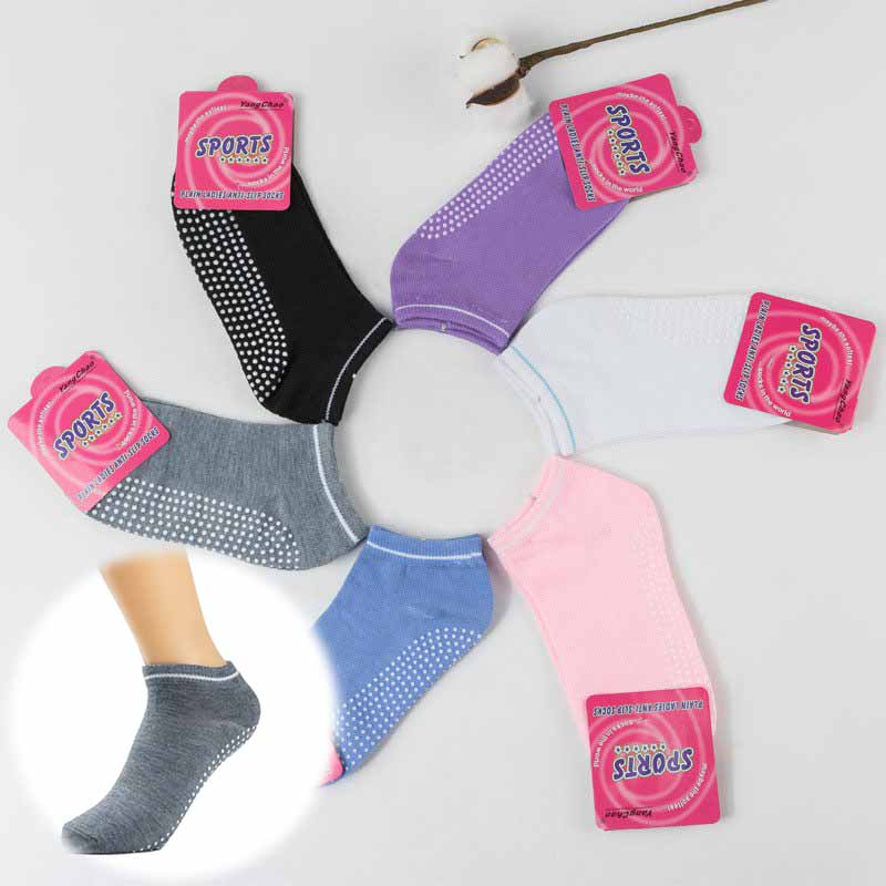 Yoga Socks Sports Gym Non Slip Ballet Exercise Grip Cotton Pilates For Women - Image 26