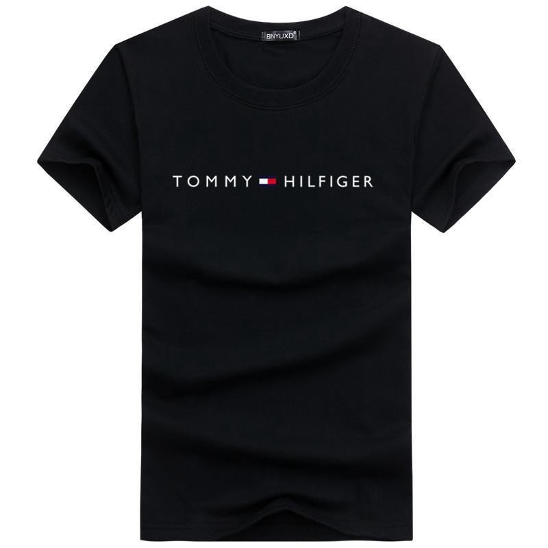 Tommy Hilfiger Mens Short Sleeve Cotton Simple Tshirt Logo T-Shirt - Image 4