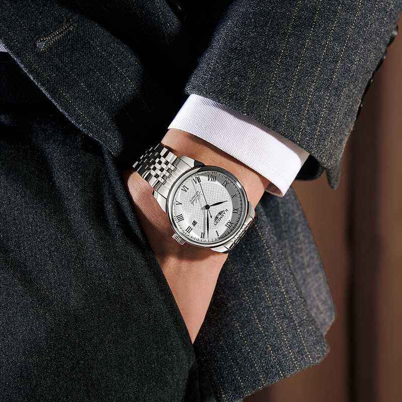 ZZ Men's Watch Swiss Mechanical Watch Automatic Solid Steel Belt Business Men's - Image 5