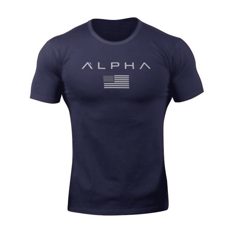 Muscle Doctor European and American Summer round Neck Casual Sports T-shirt Men's Short Sleeve Fitness Running Training Wear Factory Wholesale - Image 10