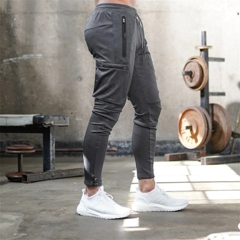 Fashion Stitching Men Pants Fitness Casual Elastic Pants men Bodybuilding Clothing Casual Navy Military Sweatpants Joggers Pants - Image 17