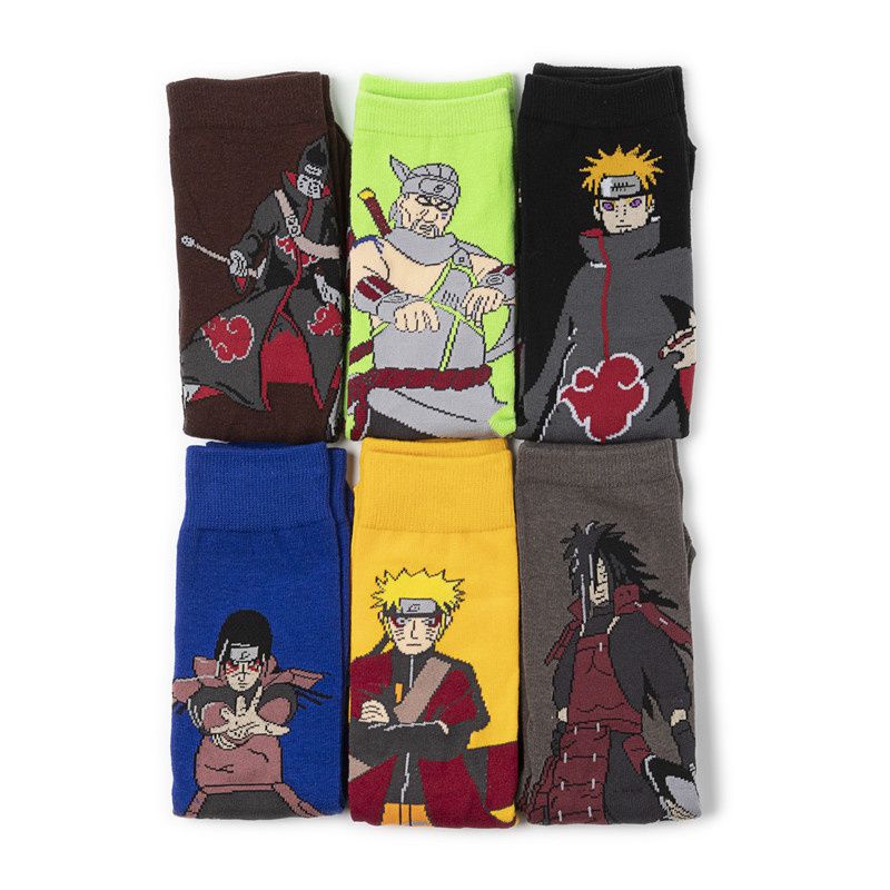 2PC Cartoon Socks Ninja Cotton Cartoon Socks Cotton Man Manufacturer Women's Cross-Border Socks Trendy Socks TV Wholesale Anime Men's Socks - Image 15