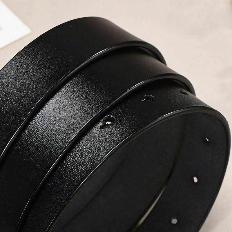 Z2.3-3.8cm Fashion Ladies Genuine Leather Belts Jeans Belt With Letter GG Buckle - Image 4