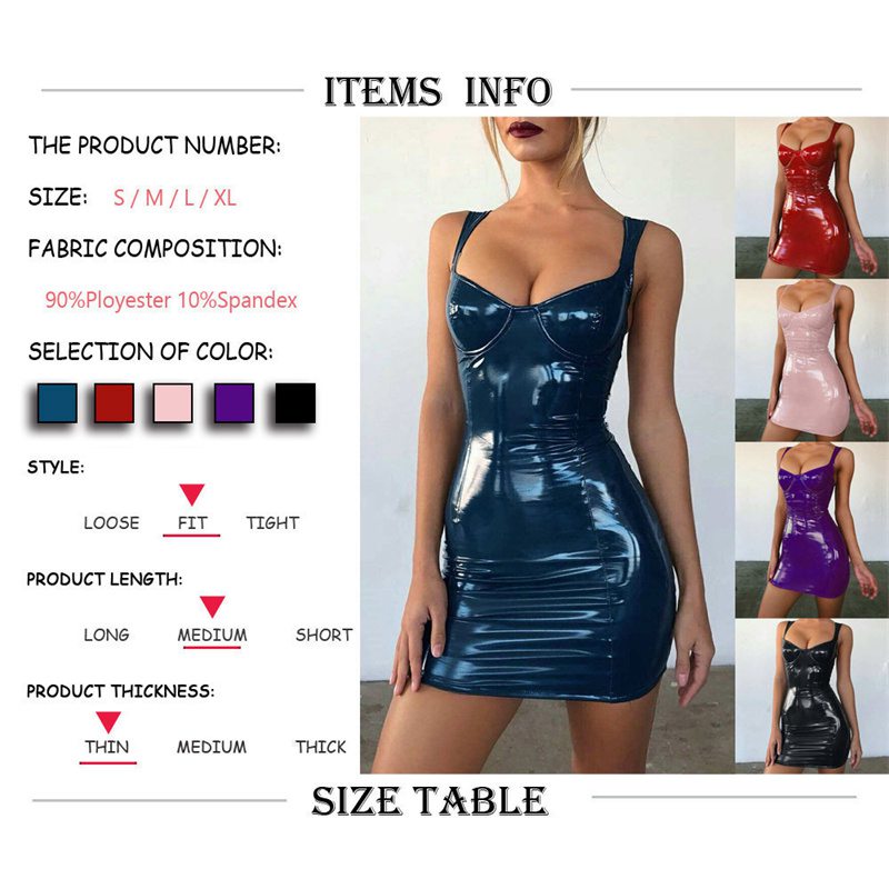 European and American Spring and Summer Amazon Dress Sexy Bright Wrapped Chest Strap Waist Dress Zc3048 - Image 7
