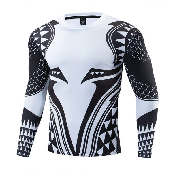 Boju 3D Sea King Peripheral DC Same Clothes Workout Clothes Tights Sports Quick-Drying Top Marvel Short Sleeve T-shirt Men - Image 10