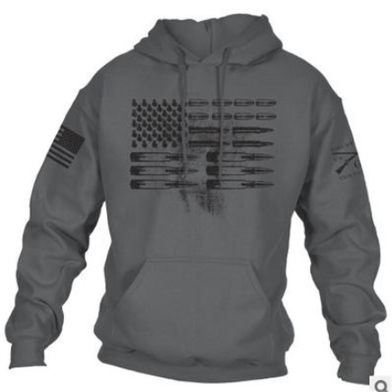 AliExpress New Wish Popular EBay Men's Hooded Floral Print Long Sleeve Pullover Cross-Border Supply - Image 3