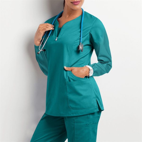 2024 Amazon Operating Room Autumn and Winter Hand Washing Suit Women's Long-Sleeved Overalls Nurse Surgeon Disposable Protective Coveralls Overalls - Image 24
