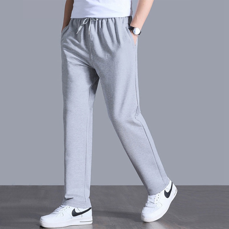 Trousers Sports Pants Men's Loose Straight Men's Summer Casual Pants Men's Pants Men's Sweatpants Workwear Pants Men's Fleece-Lined - Image 7