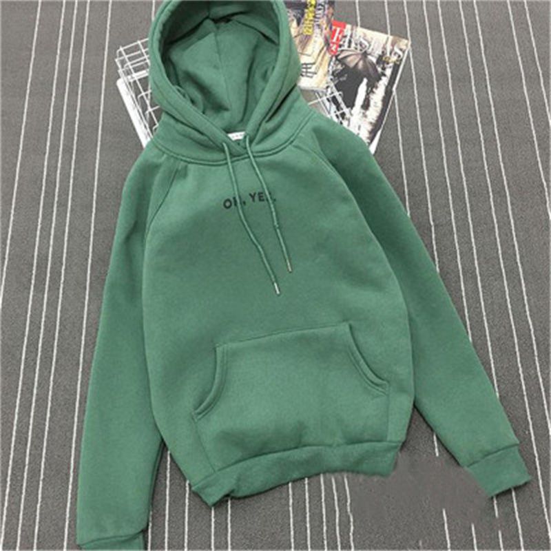 Autumn and Winter Clothing Brushed Hoody Women's Korean-Style Trendy Student Harajuku BF Hoodie Loose Long Sleeve Top Pullover Coat Women - Image 3
