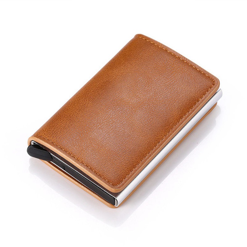 2024 Credit Card Holder Wallet Men Women RFID Aluminium Bank Cardholder Case Vintage Leather Wallet with Money Clips - Image 20