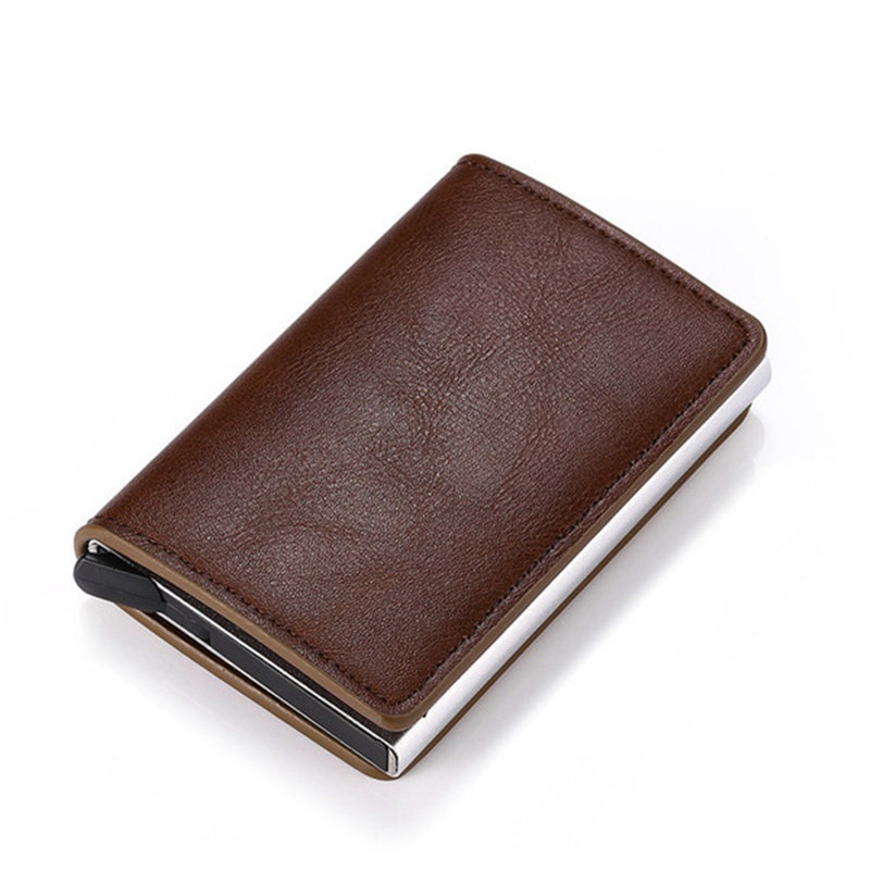 2024 Credit Card Holder Wallet Men Women RFID Aluminium Bank Cardholder Case Vintage Leather Wallet with Money Clips - Image 22