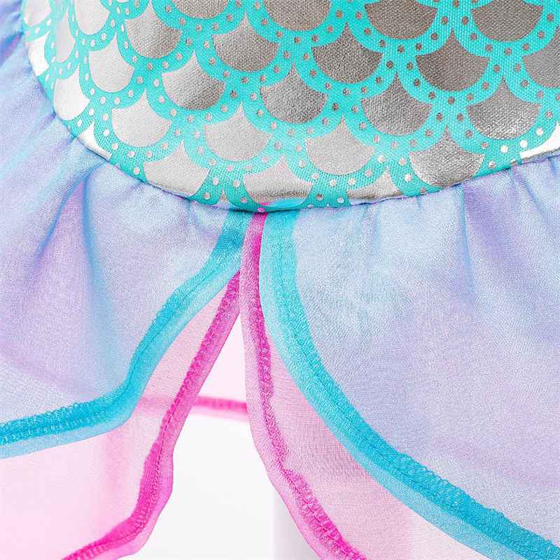 Girls Little Mermaid Ariel Princess Cosplay Costumes For Kids Baby Girl Mermaid Disney Dress Up Sets Children Halloween Clothing - Image 6