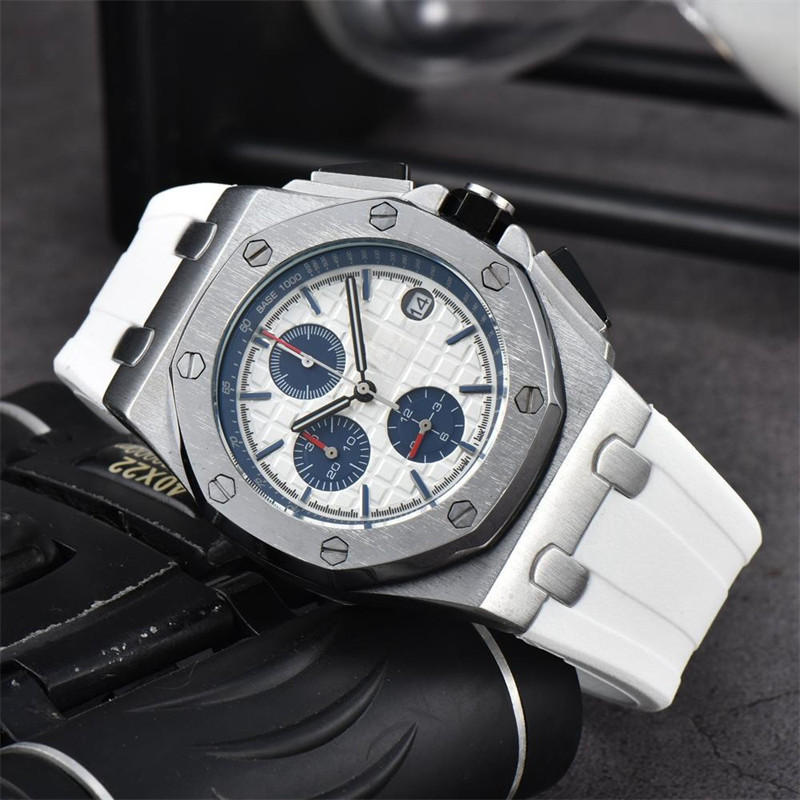 Fashion Six-Pin Silicone Tape Business Men's Watch Sports Chronograph Quartz Watch - Image 13
