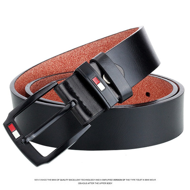 Z Factory Registered Trademark Retro Men's Leather Belt Casual Antique Pin Buckle Men's Belt Cross-Border AliExpress Hot Sale - Image 4
