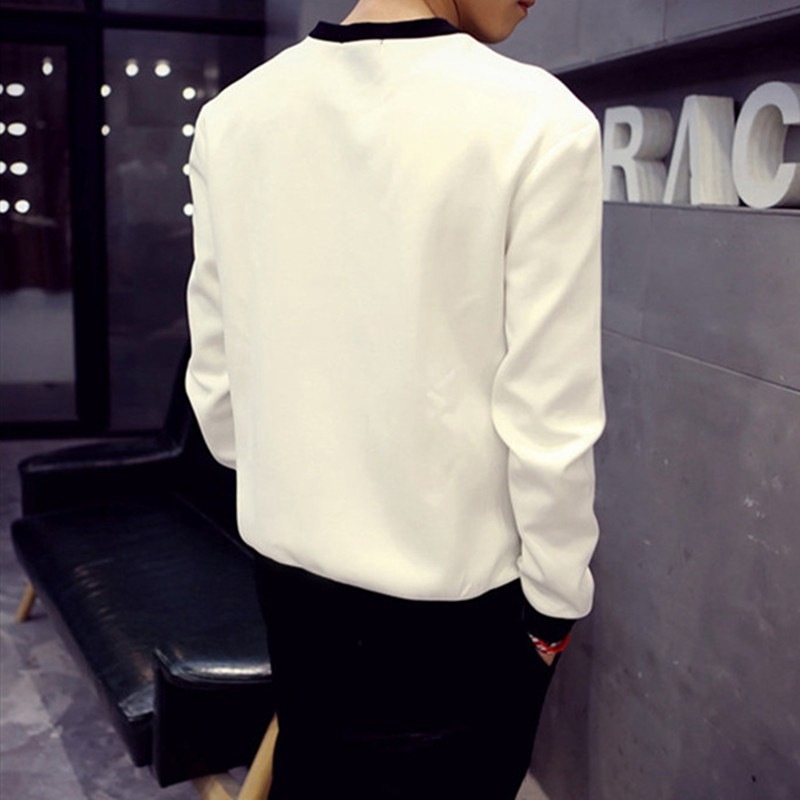 2024 Spring New Long-Sleeved T-shirt Men's Korean-Style Sweater Striped Bottoming Shirt Student Men's Autumn Clothing Top Men's Clothing - Image 4