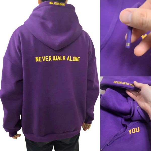 2024 New Purple Hoodie Unisex  Winter Lange  Sweatshirts Tops 2024 seven with you Oversize Sweatshirts - Image 11