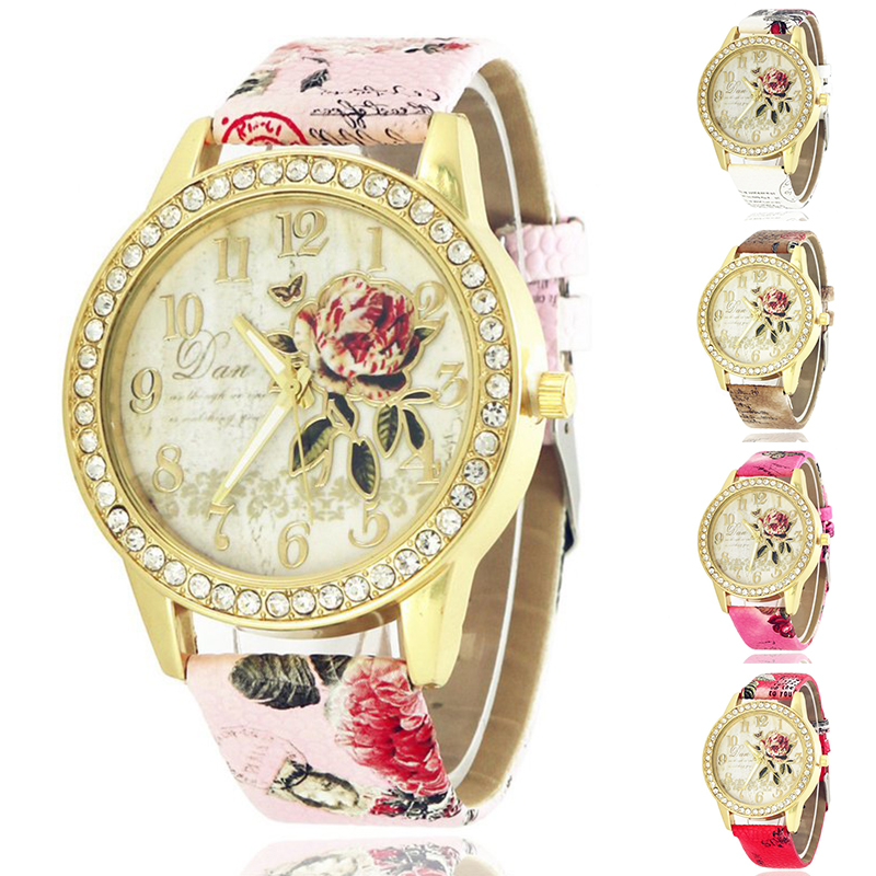 ZZ Ladies Girls Watch Crystal Quartz Womens Analogue Dress Leather Casual Gift - Image 17